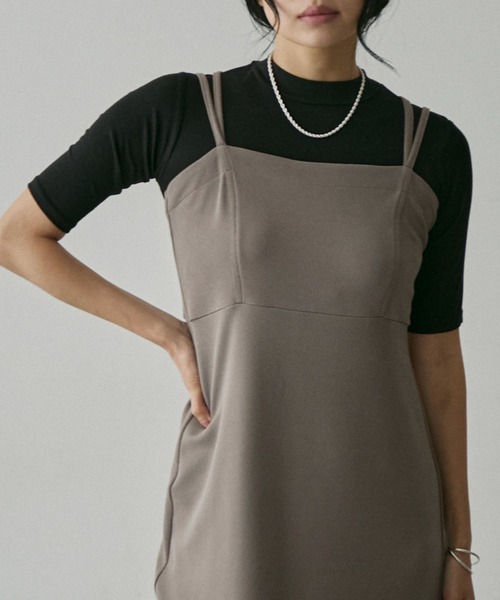 NUJOH(ヌゾ)の「Shear Summer Turtleneck / シアー サマー タートルネック(Tシャツ/カットソー・レディース・ホワイト/ブラック・FREE)」の2枚目の写真