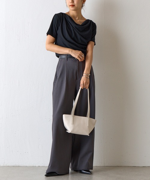 COLONY 2139（コロニートゥーワンスリーナイン）の「ロングハンドルバッグ（ショルダーバッグ・レディース・ブラック/ホワイト・FREE）」の15枚目の写真