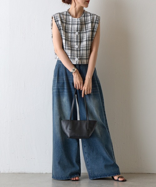 COLONY 2139（コロニートゥーワンスリーナイン）の「ロングハンドルバッグ（ショルダーバッグ・レディース・ブラック/ホワイト・FREE）」の8枚目の写真