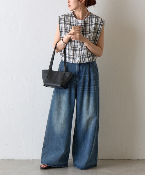 COLONY 2139（コロニートゥーワンスリーナイン）の「ロングハンドルバッグ（ショルダーバッグ・レディース・ブラック/ホワイト・FREE）」の9枚目の写真