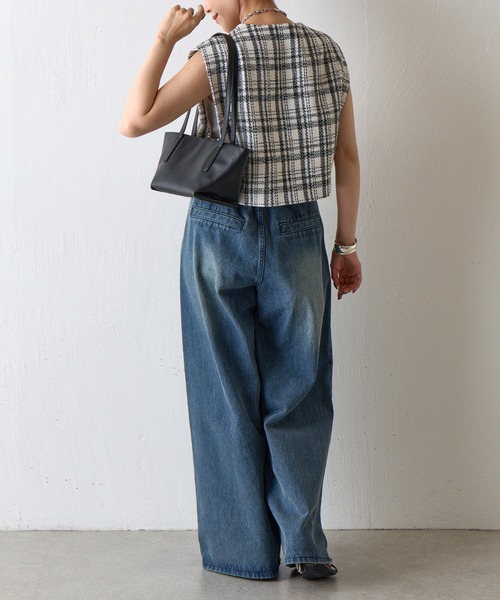 COLONY 2139（コロニートゥーワンスリーナイン）の「ロングハンドルバッグ（ショルダーバッグ・レディース・ブラック/ホワイト・FREE）」の10枚目の写真