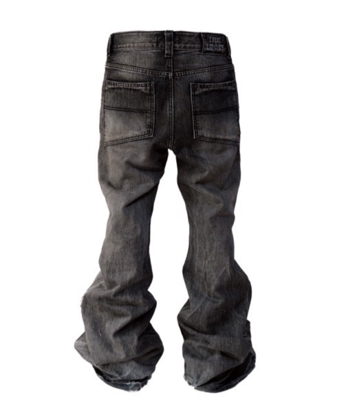 I FEEL LUCKY（アイフィールラッキー）の「【IFEELLUCKY】Denim Bootscut pants / 【アイフィールラッキー】デニムブーツカットパンツ（デニムパンツ・メンズ・チャコール/ブラック・M/S）」の12枚目の写真