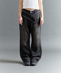 FTW（エフティダブリュー）の「EYELET BELT DENIM（デニムパンツ）」