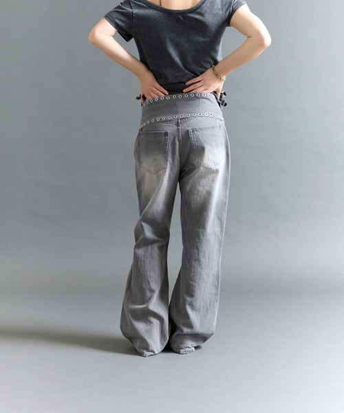 FTW(エフティダブリュー)の「EYELET BELT DENIM(デニムパンツ・レディース・LT.GRY/Black/LT.Blue・MEDIUM/SMALL)」の17枚目の写真