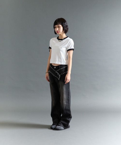 FTW(エフティダブリュー)の「EYELET BELT DENIM(デニムパンツ・レディース・LT.GRY/Black/LT.Blue・MEDIUM/SMALL)」の11枚目の写真