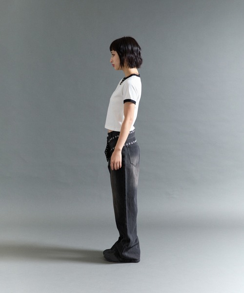 FTW(エフティダブリュー)の「EYELET BELT DENIM(デニムパンツ・レディース・LT.GRY/Black/LT.Blue・MEDIUM/SMALL)」の12枚目の写真