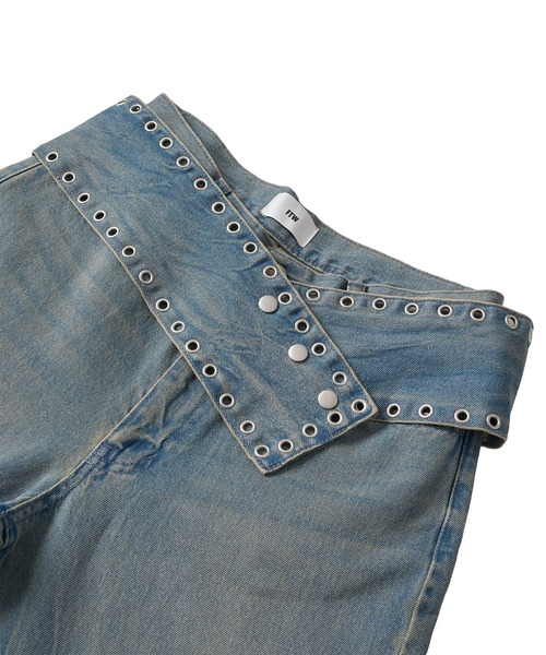 パンツ beeden L EYELET SEMI LOOSE DENIM METAL EYELET SEMI LOOSE DENIM – BEEDEN