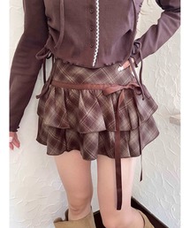 PHILLY（フィリー）の「リボンデザインチェックミニスカート（スカート）」