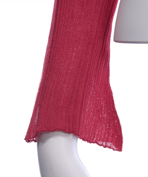 clear（クリア）の「シアーメロウニットカーディガン[オフィスカジュアル 着回し抜群 大人]（カーディガン/ボレロ・レディース・ブラック/レッド/アイボリー・F）」の17枚目の写真