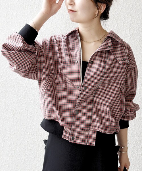 シップス エニィ（SHIPS any）/SHIPS any: ガンクラブ チェック ハンティング ブルゾン セール】SHIPS any: ガンクラブ チェック ハンティング ブルゾン