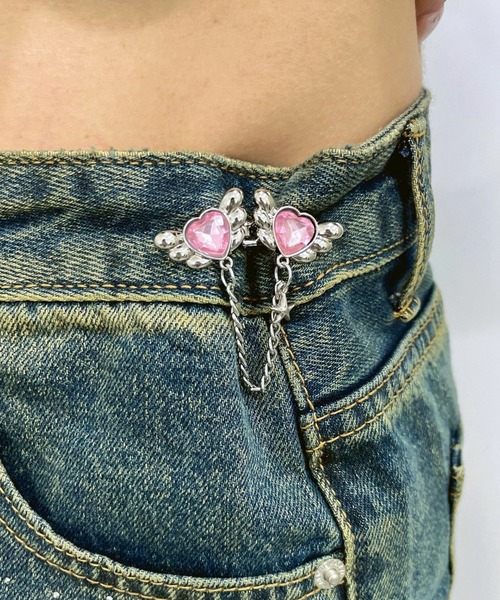 WEGO(ウィゴー)の「WEGO/チェーン付きウエスト調節クリップ(ベルト・レディース・その他1・FREE)」の1枚目の写真