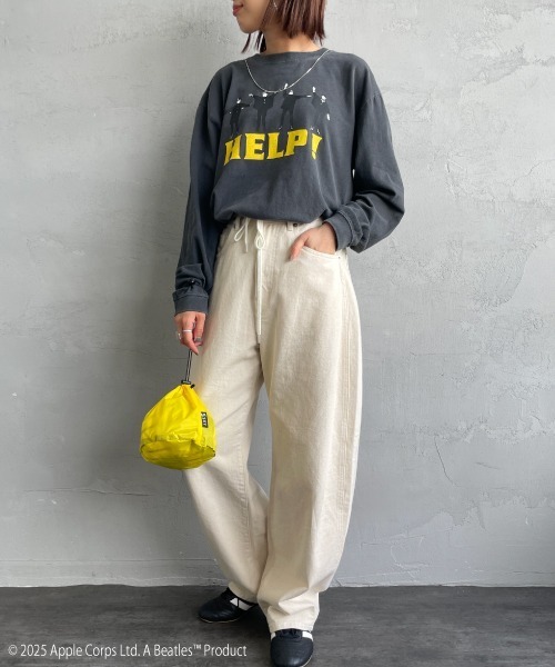 GOOD ROCK SPEED（グッドロックスピード）の「[GOOD ROCK SPEED/グッドロックスピード] 別注 THE BEATLES ロゴプリントロンT(HELP!)（Tシャツ/カットソー・レディース・チャコールグレー・M/L/XL）」の20枚目の写真