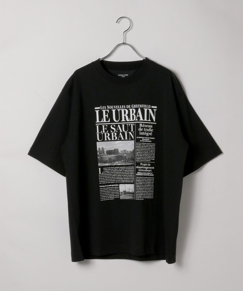 GLOBAL WORK(グローバルワーク)の「グラフィックTシャツ3/半袖/584704(Tシャツ/カットソー・メンズ・ブラック系9/ホワイト系その他2/ホワイト系その他3/ホワイト系その他/ブラック系/ホワイト系その他4・MEDIUM/SMALL/LARGE)」の6枚目の写真
