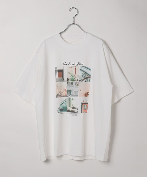 GLOBAL WORK(グローバルワーク)の「グラフィックTシャツ3/半袖/584704(Tシャツ/カットソー・メンズ・ブラック系9/ホワイト系その他2/ホワイト系その他3/ホワイト系その他/ブラック系/ホワイト系その他4・MEDIUM/SMALL/LARGE)」の9枚目の写真