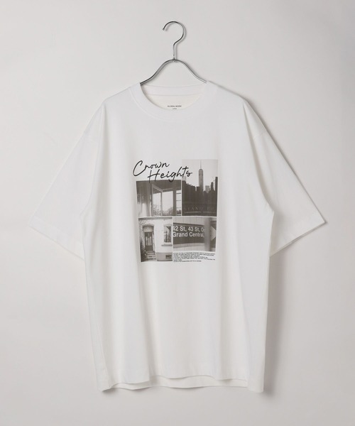 GLOBAL WORK(グローバルワーク)の「グラフィックTシャツ3/半袖/584704(Tシャツ/カットソー・メンズ・ブラック系9/ホワイト系その他2/ホワイト系その他3/ホワイト系その他/ブラック系/ホワイト系その他4・MEDIUM/SMALL/LARGE)」の11枚目の写真