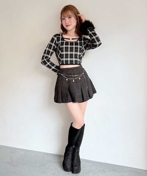 NOMAE（ノーマエ）の「ファーカフスバックリボントップス（Tシャツ/カットソー・レディース・ブラック系その他/ベージュ系その他/グレー系その他・FREE）」の8枚目の写真