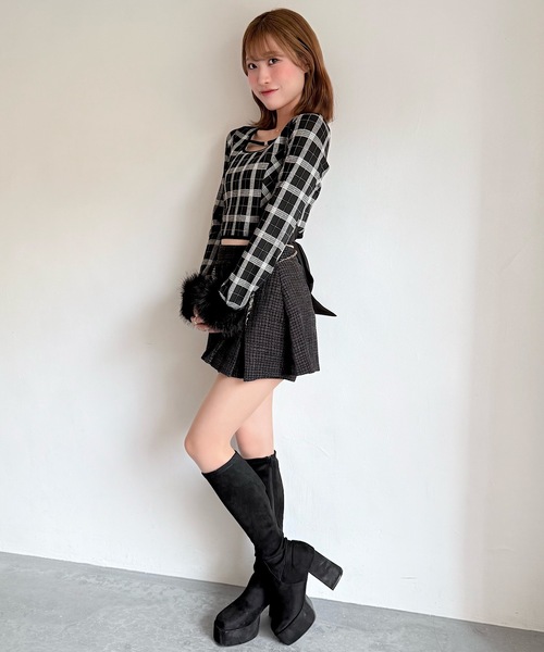 NOMAE（ノーマエ）の「ファーカフスバックリボントップス（Tシャツ/カットソー・レディース・ブラック系その他/ベージュ系その他/グレー系その他・FREE）」の10枚目の写真