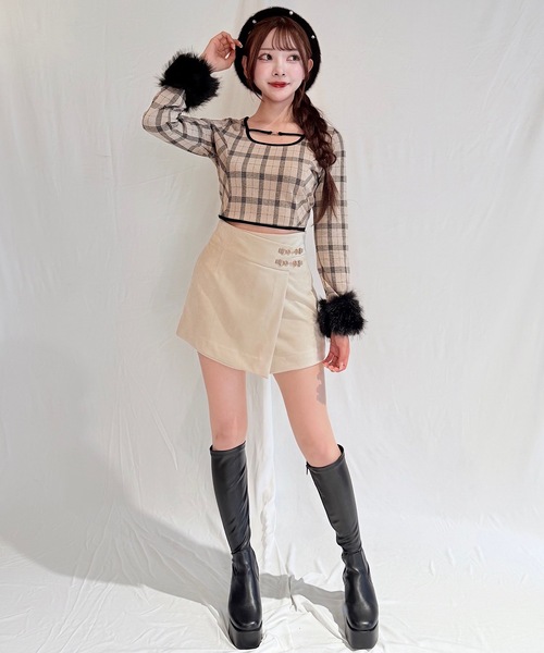 NOMAE（ノーマエ）の「ファーカフスバックリボントップス（Tシャツ/カットソー・レディース・ブラック系その他/ベージュ系その他/グレー系その他・FREE）」の20枚目の写真