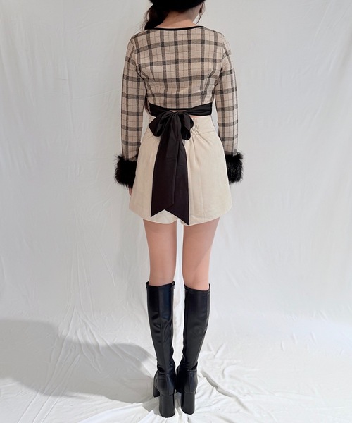 NOMAE（ノーマエ）の「ファーカフスバックリボントップス（Tシャツ/カットソー・レディース・ブラック系その他/ベージュ系その他/グレー系その他・FREE）」の22枚目の写真