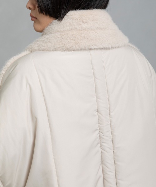 MARECHAL TERRE（マルシャルテル）の「コンビネーションファーベスト（その他アウター・レディース・チャコールグレー/ライトベージュ/ブラック/ブラウン・M）」の17枚目の写真