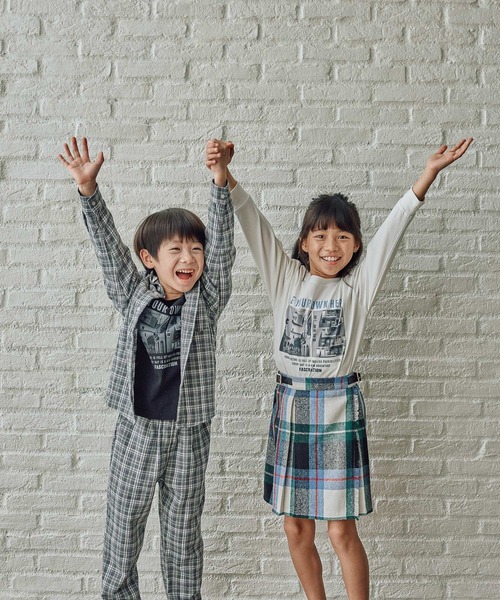 FOUND GOOD（ファウンドグッド）の「B/チェックネルシャツ（シャツ/ブラウス・キッズ・レッド系/ブラウン系/グレー系・140cm/130cm/150cm/120cm）」の5枚目の写真