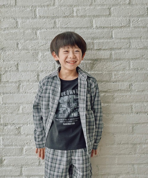 FOUND GOOD（ファウンドグッド）の「B/チェックネルシャツ（シャツ/ブラウス・キッズ・レッド系/ブラウン系/グレー系・140cm/130cm/150cm/120cm）」の6枚目の写真