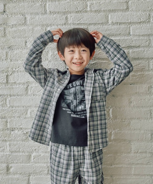 FOUND GOOD（ファウンドグッド）の「B/チェックネルシャツ（シャツ/ブラウス・キッズ・レッド系/ブラウン系/グレー系・140cm/130cm/150cm/120cm）」の7枚目の写真