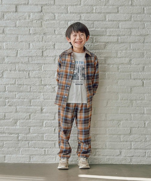 FOUND GOOD（ファウンドグッド）の「B/チェックネルシャツ（シャツ/ブラウス・キッズ・レッド系/ブラウン系/グレー系・140cm/130cm/150cm/120cm）」の8枚目の写真