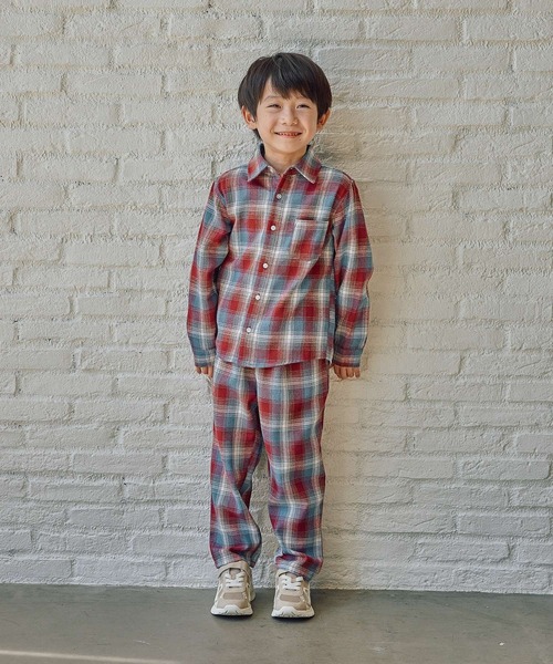 FOUND GOOD（ファウンドグッド）の「B/チェックネルシャツ（シャツ/ブラウス・キッズ・レッド系/ブラウン系/グレー系・140cm/130cm/150cm/120cm）」の13枚目の写真