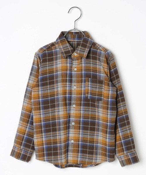 FOUND GOOD（ファウンドグッド）の「B/チェックネルシャツ（シャツ/ブラウス・キッズ・レッド系/ブラウン系/グレー系・140cm/130cm/150cm/120cm）」の18枚目の写真