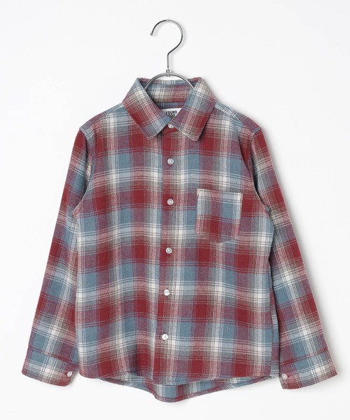 FOUND GOOD（ファウンドグッド）の「B/チェックネルシャツ（シャツ/ブラウス・キッズ・レッド系/ブラウン系/グレー系・140cm/130cm/150cm/120cm）」の19枚目の写真