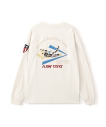 EMB FLYING TIGER L/S T-SHIRT / フライングタイガー 長袖刺繍Tシャツ / AVIREX / アヴィレックス