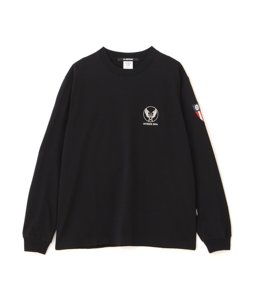 AVIREX（アヴィレックス）の「EMB FLYING TIGER L/S T-SHIRT / フライングタイガー 長袖刺繍Tシャツ / AVIREX / アヴィレックス（Tシャツ/カットソー・メンズ・ホワイト/オリーブ/ブラック・XX-LARGE/X-LARGE/LARGE/MEDIUM）」の4枚目の写真