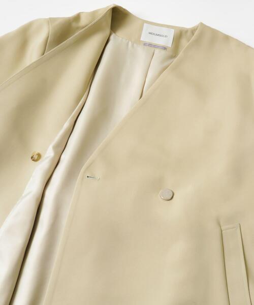 THE GOODLAND MARKET(ザグッドランドマーケット)の「『別注』MIDIUMISOLID×TGM RE V neck long coat(その他アウター・レディース・ブルー系その他/ライトベージュ・FREE)」の11枚目の写真