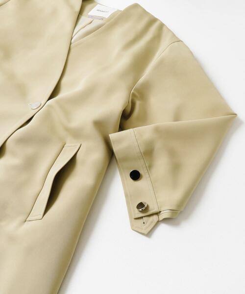 THE GOODLAND MARKET(ザグッドランドマーケット)の「『別注』MIDIUMISOLID×TGM RE V neck long coat(その他アウター・レディース・ブルー系その他/ライトベージュ・FREE)」の12枚目の写真