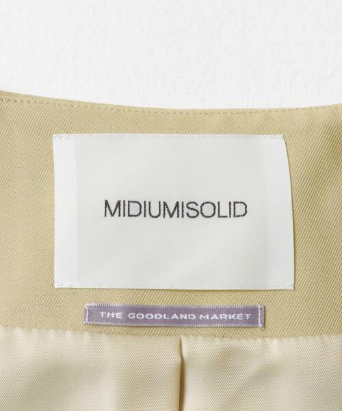 THE GOODLAND MARKET(ザグッドランドマーケット)の「『別注』MIDIUMISOLID×TGM RE V neck long coat(その他アウター・レディース・ブルー系その他/ライトベージュ・FREE)」の15枚目の写真