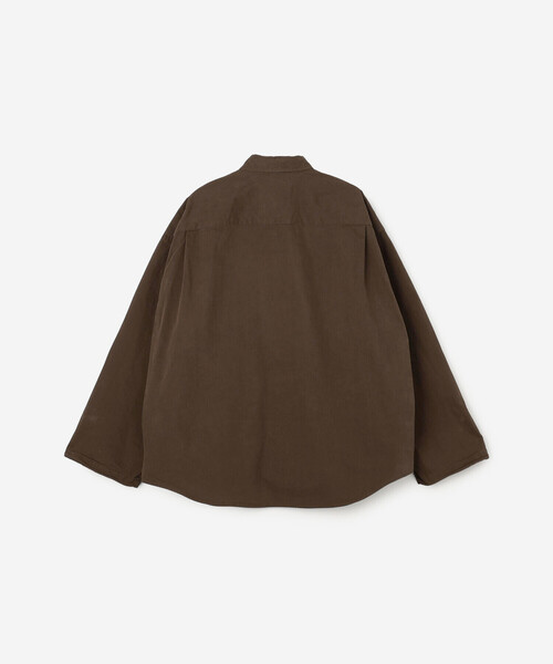 GYMPHLEX（ジムフレックス）の「Gymphlex | ピーチスキン レギュラーカラー長袖シャツ MEN（シャツ/ブラウス・メンズ・ブラウン/ブラック・L/M）」の13枚目の写真