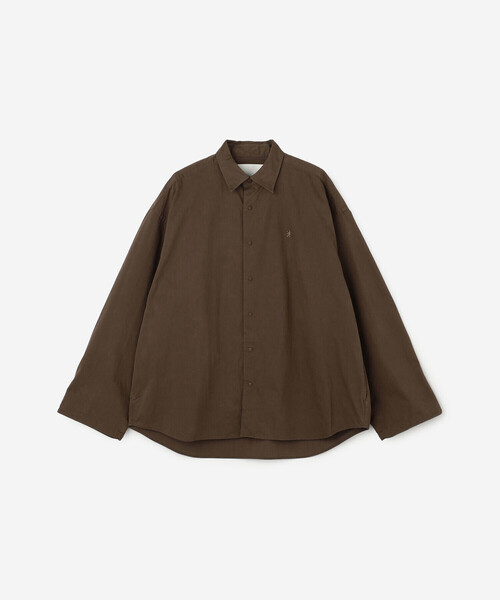 GYMPHLEX（ジムフレックス）の「Gymphlex | ピーチスキン レギュラーカラー長袖シャツ MEN（シャツ/ブラウス・メンズ・ブラウン/ブラック・L/M）」の20枚目の写真