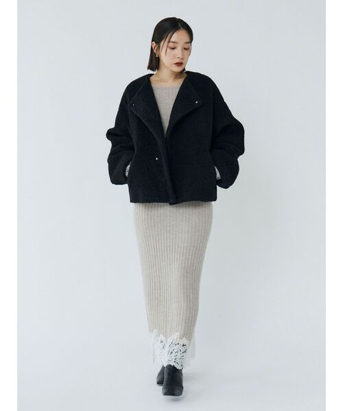 LAGUNAMOON ボアブルゾン ラグナムーン LAGUNAMOON ボアブルゾン （グレー