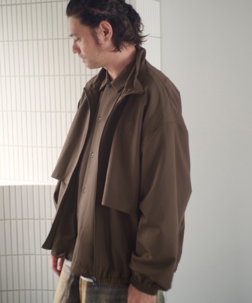 ADAM PATEK(アダムパテック)の「mj11050-stand collar blouson ブルゾン(AP2523005)(ブルゾン・メンズ・ブラック/ブラウン/ダークグレー・1/2)」の6枚目の写真