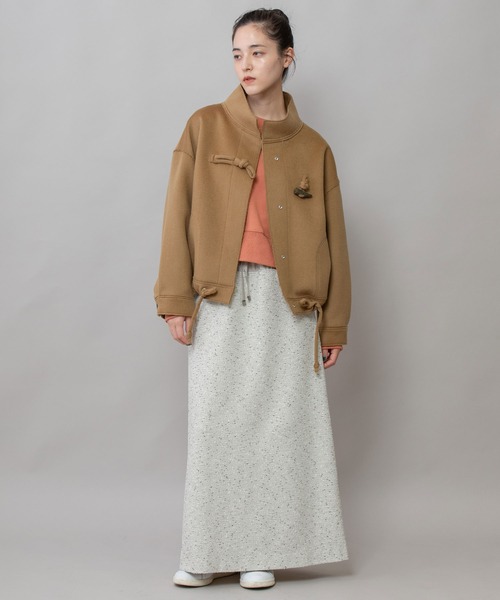 Munich（ミューニック）の「ウールダブルビーバーダッフルジャケット（その他アウター・レディース・キャメル/オフホワイト/ブラック・FREE）」の9枚目の写真