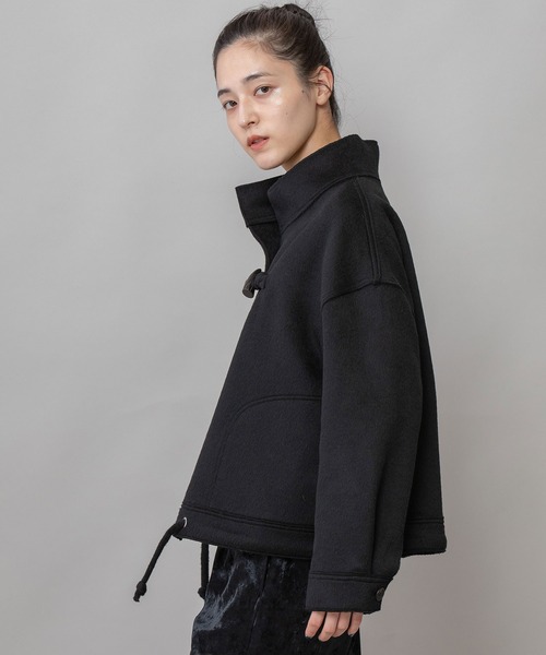 Munich（ミューニック）の「ウールダブルビーバーダッフルジャケット（その他アウター・レディース・キャメル/オフホワイト/ブラック・FREE）」の13枚目の写真