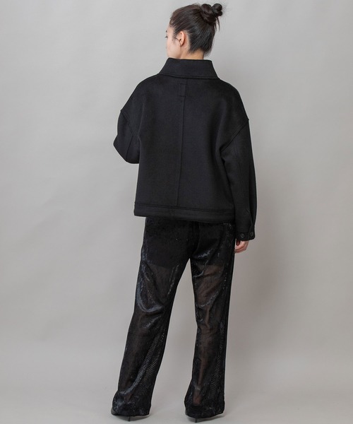 Munich（ミューニック）の「ウールダブルビーバーダッフルジャケット（その他アウター・レディース・キャメル/オフホワイト/ブラック・FREE）」の15枚目の写真