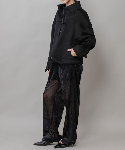 Munich（ミューニック）の「ウールダブルビーバーダッフルジャケット（その他アウター・レディース・キャメル/オフホワイト/ブラック・FREE）」の16枚目の写真