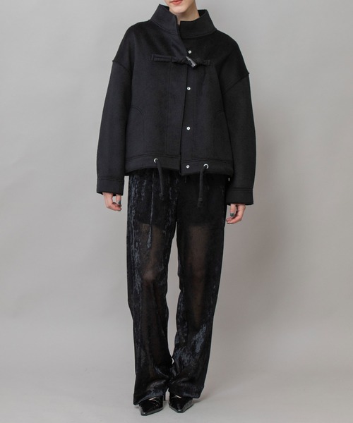 Munich（ミューニック）の「ウールダブルビーバーダッフルジャケット（その他アウター・レディース・キャメル/オフホワイト/ブラック・FREE）」の17枚目の写真