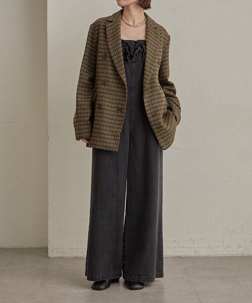 Omekashi オメカシ　ツイードジャケット　ノーカラー完売商品 Omekashi オメカシ ツイードジャケット ノーカラー完売商品