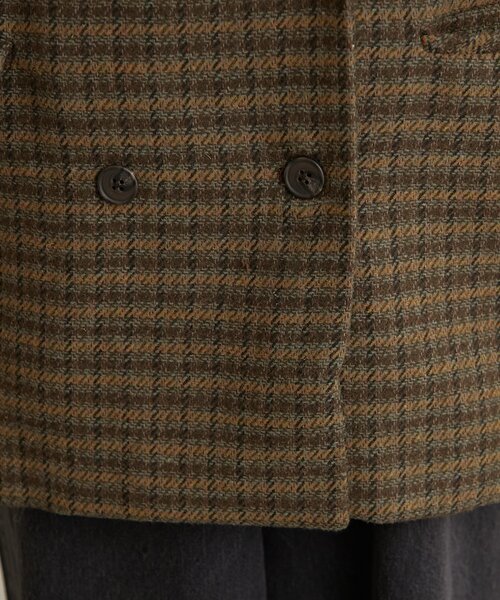 Omekashi（オメカシ）の「チェックツイードジャケット（テーラードジャケット・レディース・キャメル/ブラウン・FREE）」の19枚目の写真