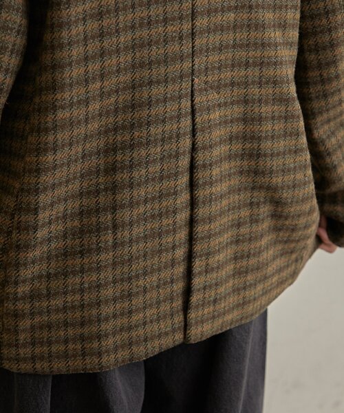 Omekashi（オメカシ）の「チェックツイードジャケット（テーラードジャケット・レディース・キャメル/ブラウン・FREE）」の21枚目の写真