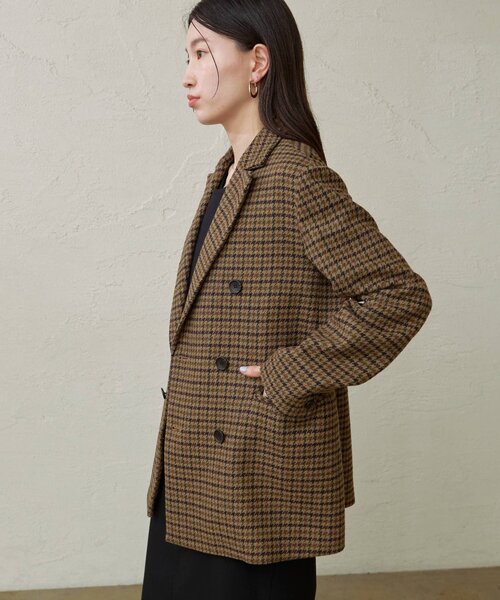 Omekashi オメカシ　ツイードジャケット　ノーカラー完売商品 Omekashi オメカシ ツイードジャケット ノーカラー完売商品