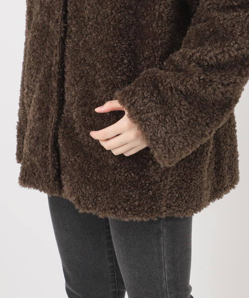 ボアカラーレスジャケット（ブルゾン）｜JOURNAL STANDARD relume